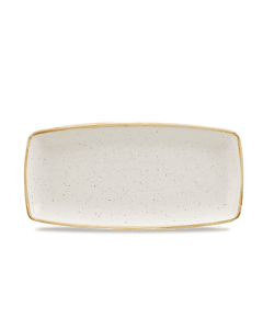 Churchill Stonecast Oblong Plate 11.75" Barley White
