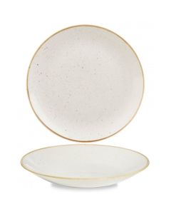 Churchill Stonecast Deep Coupe Plate 10" Barley White