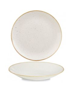 Churchill Stonecast Deep Coupe Plate 11" Barley White