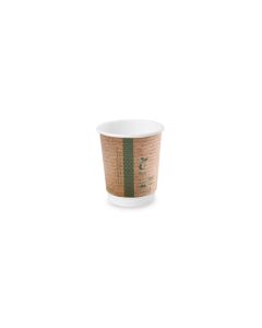 8oz double wall brown kraft cup