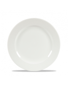 Churchill Isla Foodted Plate 9.12" White