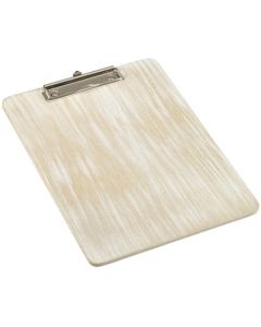 White Wash Wooden Menu Clipboard 24x32x0.6cm