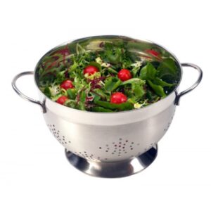 215mm Mirror/Satin Deep Colander-0