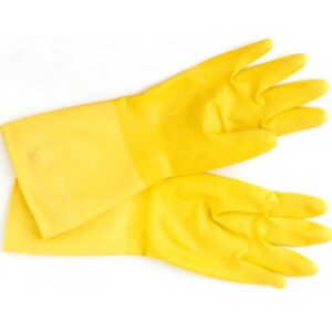 Small Yellow Rubber Gloves 12x-0