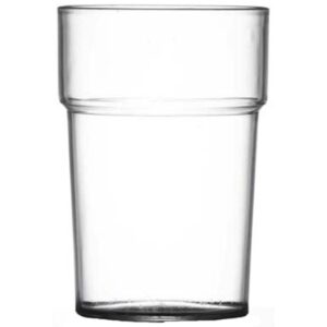 Clear Rigid Polystyrene Half Pint Glass 10oz CE