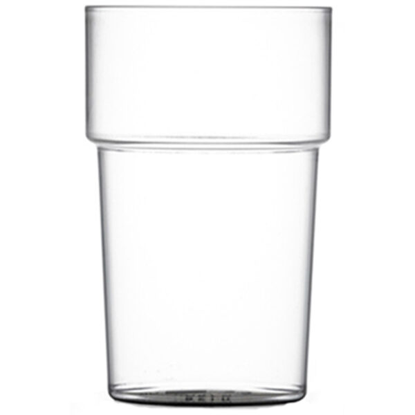 Clear Rigid Polystyrene Pint Glass 20oz CE
