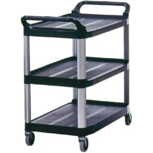 Rubbermaid Utility Cart with Swivel Casters Black-0