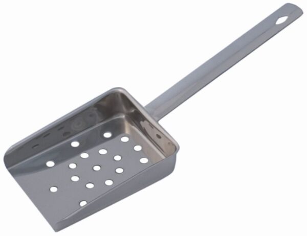 Flat Handled Stainless Steel Chip Scoop-0