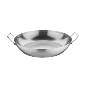 Vogue Black Iron Paella Pan 13"-0
