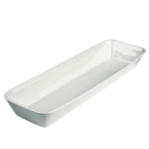 Churchill Vitrified Counter Serve - 6 1/2" x 21" 105.6oz Baking Tray-0