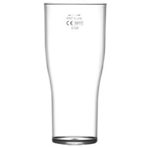 Tulip Polycarbonate Pint Glass 22oz CE @ 20oz "Nucleated"
