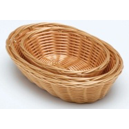 Oval PolyWicker Basket 9" x 6" x 2.25"-0