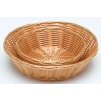 Round PolyWicker Basket 9.5" dia x 2.5" deep-0