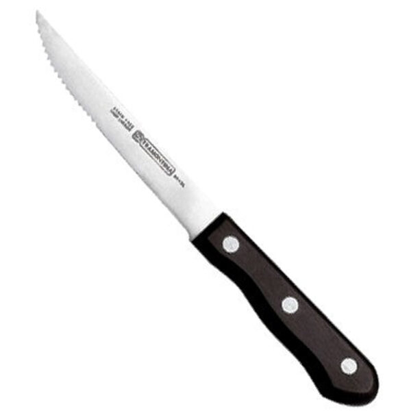 Polywood Steak Knife (Light Black) Full Tang 22cm