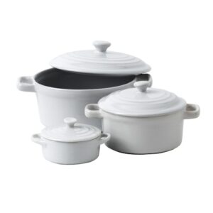 Mininova Casserole with Lid (White) 13cm-0