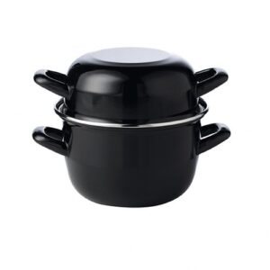 Mussel Casserole Dish and Cover (Black) 70oz-0