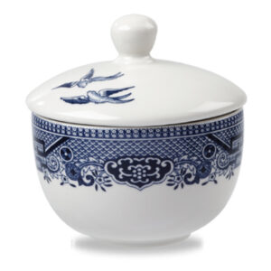 Blue Willow Sandringham Sugar Bowl Lid-0