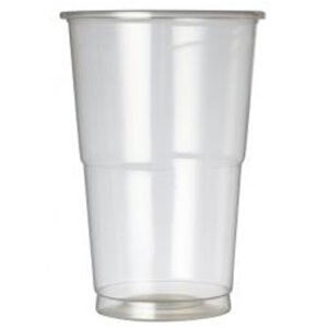 Premium Disposable Polypropylene Half Pint Glass 10oz CE