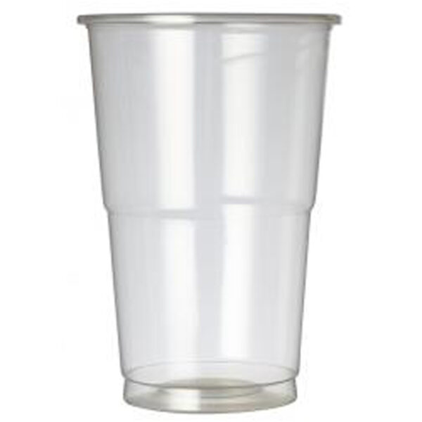 Premium Disposable Polypropylene Half Pint Glass 10oz CE
