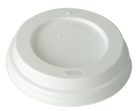 White Domed Sip-Thru Lid - 8oz Cup