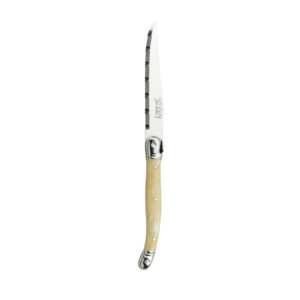 Laguiole Horn Handle Stk Knife Serrated 1.2mm Blade