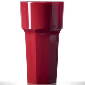 Elite Remedy Polycarbonate Tall Glass 12oz Red