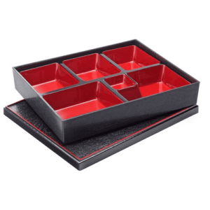 Bento Box 12 x 10" (31 x 25.5cm) 6 Compartment