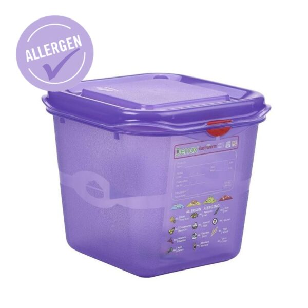 Allergen GN Storage Container 1/6 150mm Deep 2.6L-12285