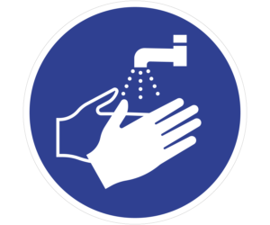 Non Slip Wash Your Hands Floor Graphic-0