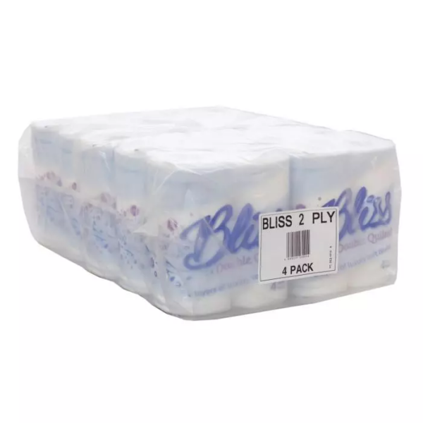 Bliss Double Quilted 2 Ply Toilet Roll (Pack of 40)-0