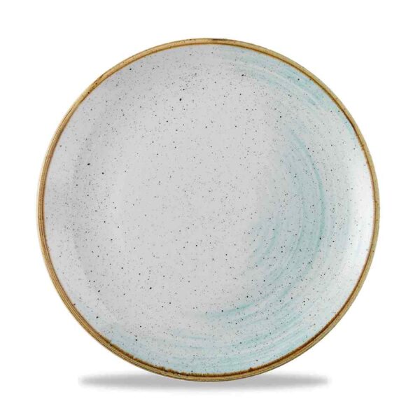Churchill Super Vitrified Stonecast Accents Coupe Plate - Duck Egg - 26 Inch