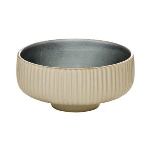 Nara Grey Relief Round Bowl