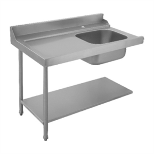 Prodis T80205 1200mm Entry Table (Left) With Sink & Splashback Compatible With T Series