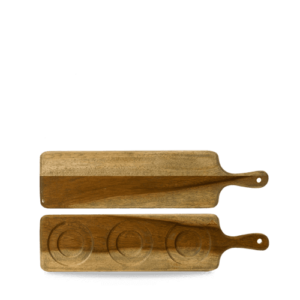 Wood Medium Rect Handled Board 46.9X12Cm Box 4