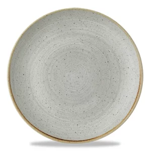 Churchill Super Vitrified Stonecast Raw Evolve Coupe Plate Grey 28.5cm/11.25"