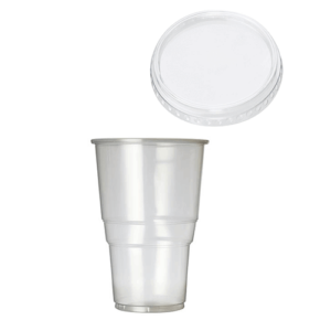 Disposable Pint 20oz to Brim With Lid (Polypropylene) -0