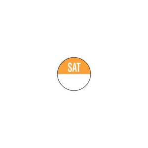 19mm Removable Day of the Week Label Saturday (1000)