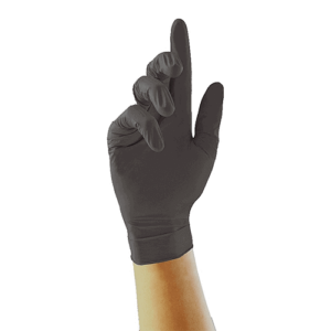 Black Large Nitrile Gloves -0