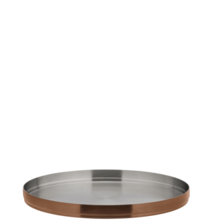 Brushed Copper Round Plate 9" (23cm)