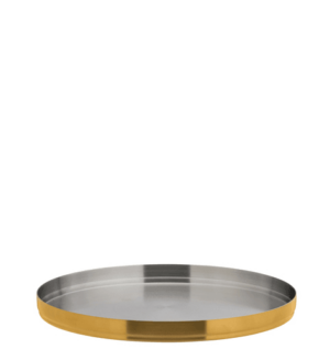 Brushed Gold Round Plate 9" (23cm)