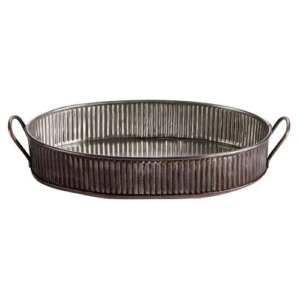 Serving Tray Antique Copper 31cm-0