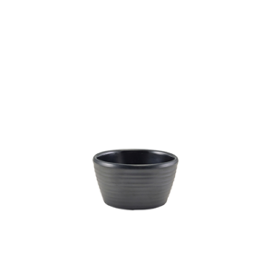 Melamine Matt Black Ripple Ramekin 56ml/ 2oz