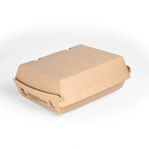 Notpla 7 inch by 5 inch Clamshell Box Brown