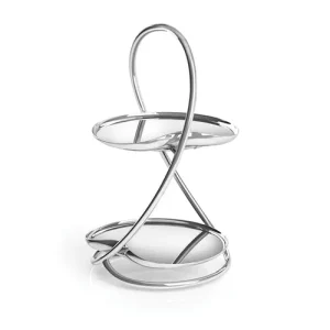 Robert Welch Drift Bright Finish V Canape Stand Including Trays 21cm/8.25"