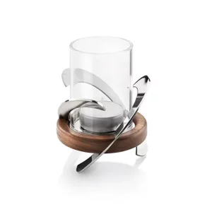 Robert Welch Helix Bright Finish V Tealight Holder 10cm/3.9"