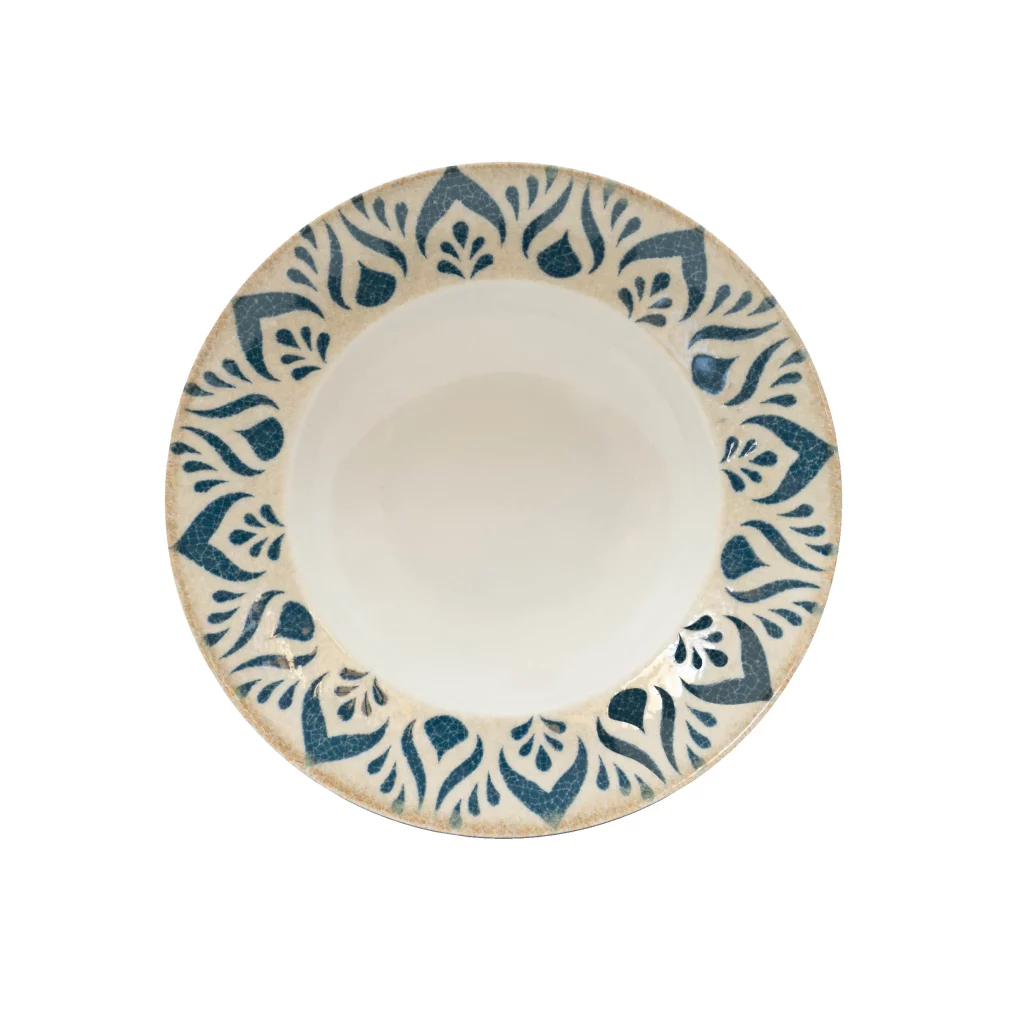Saturnia Napoli Pasta Bowl Blue 26.5cm/10.5"