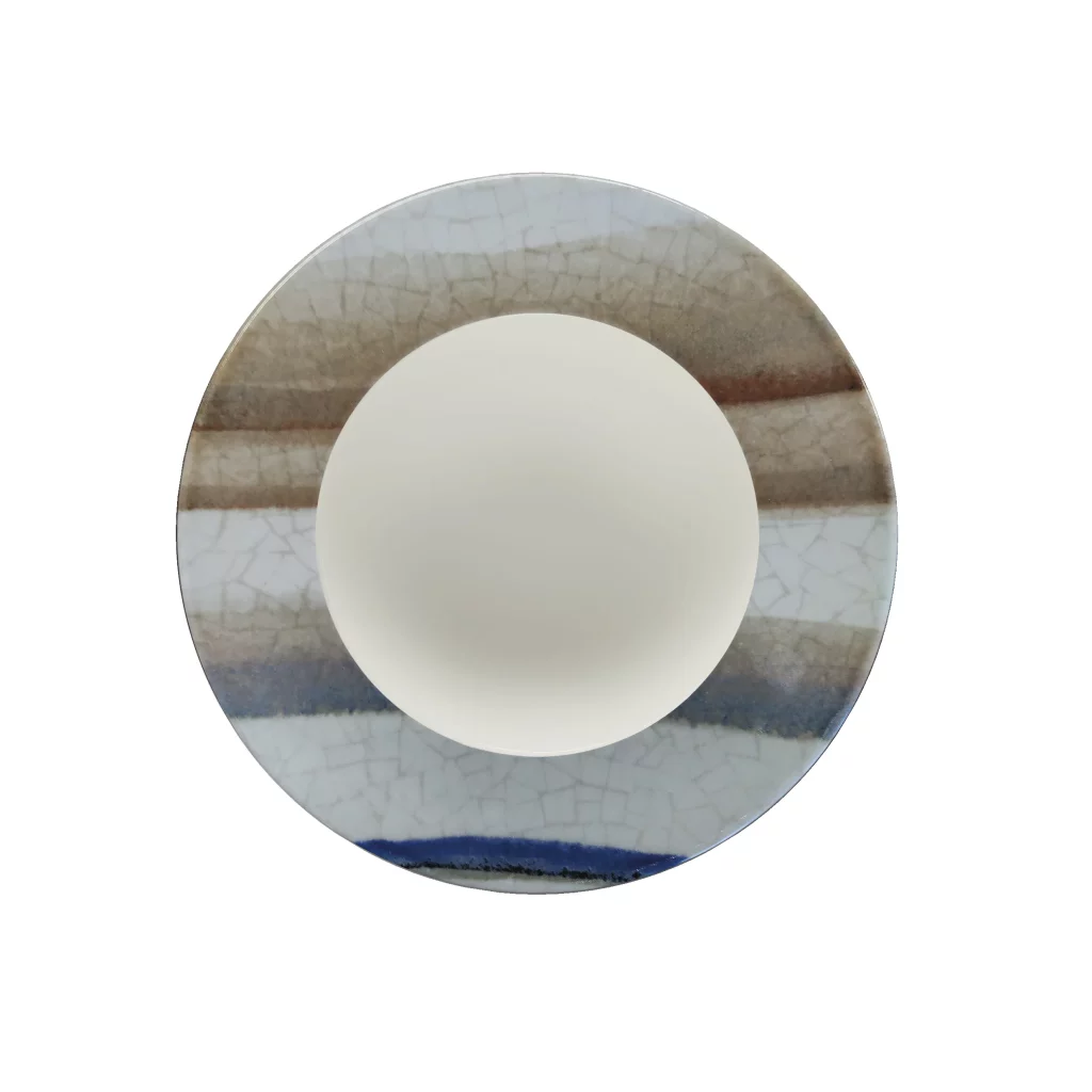 Saturnia Napoli Pasta Bowl Stripe 26.5cm/10.5"