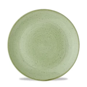 Churchill Super Vitrified Stonecast Coupe Plate Sage Green 23.2cm/9.1"
