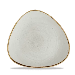 Churchill Super Vitrified Stonecast Raw Triangle Plate Grey 25.4cm/10"