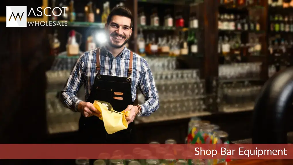 Image of bar equipment maintenance essentials on a clean bar surface
